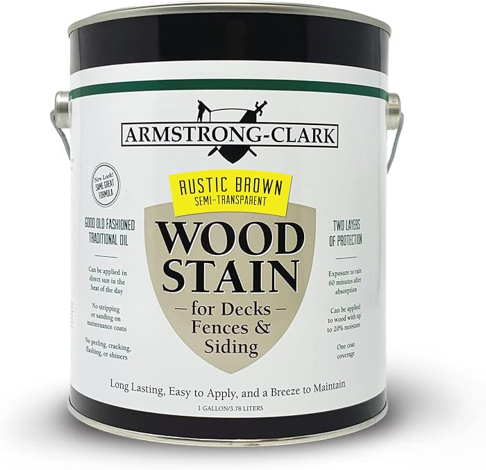 Armstrong-Clark Oil-Based Wood Stain for Decks, Fences, Siding, Logs & Outdoor Wood Surfaces | Pe... | Amazon (US)