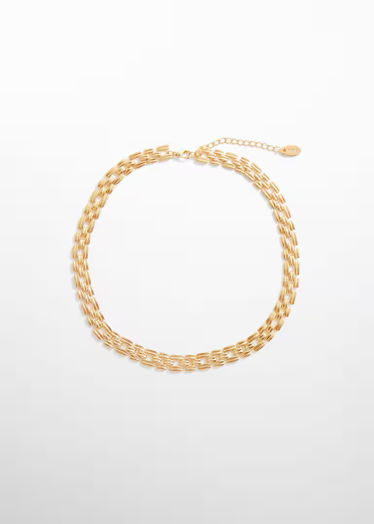 Flat link necklace -  Women | Mango USA | MANGO (US)