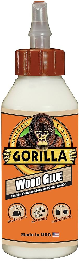 Gorilla Wood Glue; 8 Ounce Bottle; Natural Wood Color; (Pack of 1) | Amazon (US)