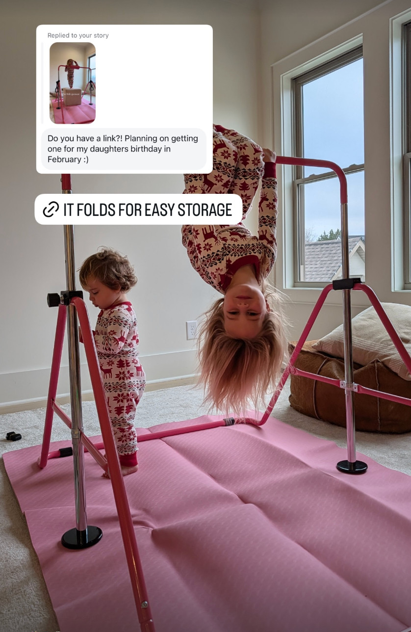Ava's gymnastic bars! Folds so easily for storage 🩷

https://amzlink.to/az0F0TPxqHPed 

  

 

#LTKKids #LTKHoliday #LTKGiftGuide