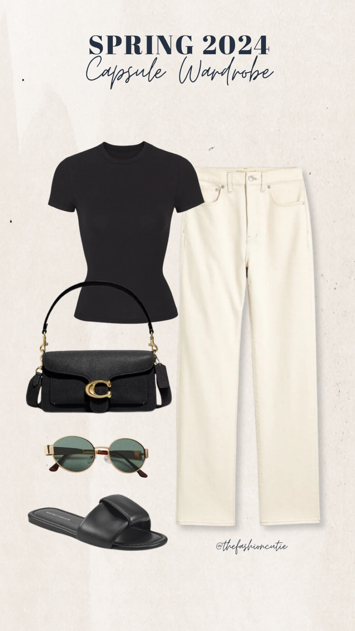 Spring 2024 capsule wardrobe outfit combination.

#LTKfindsunder100 #LTKstyletip #LTKitbag