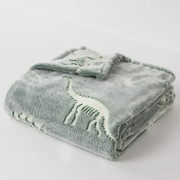 Your Zone Glow in the Dark Throw, 50 x 60 inch, Dinosaur - Walmart.com | Walmart (US)