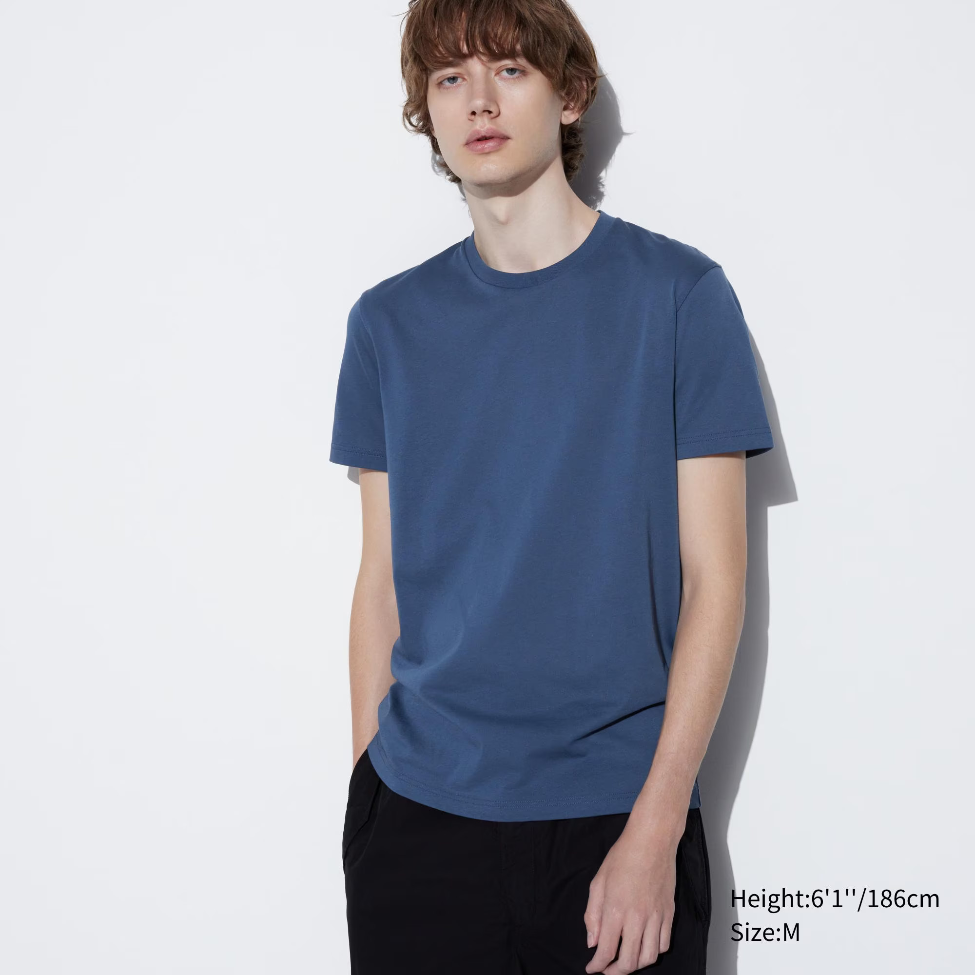 Men's Dry Color T-Shirt Blue Large UNIQLO US | UNIQLO (US)