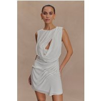 Oria Chiffon Mini Dress / White | MESHKI | M | MESHKI US
