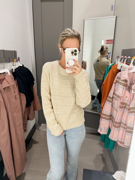 This sweater is so cute for fall and is so comfy. I love the texture of it, it definitely elevates it a bit. Would also be so cute with slacks! This is a must for fall. 

#Target #TargetIsMyFavorite #TargetRun #TargetStyle #FallFashion #Sweater 