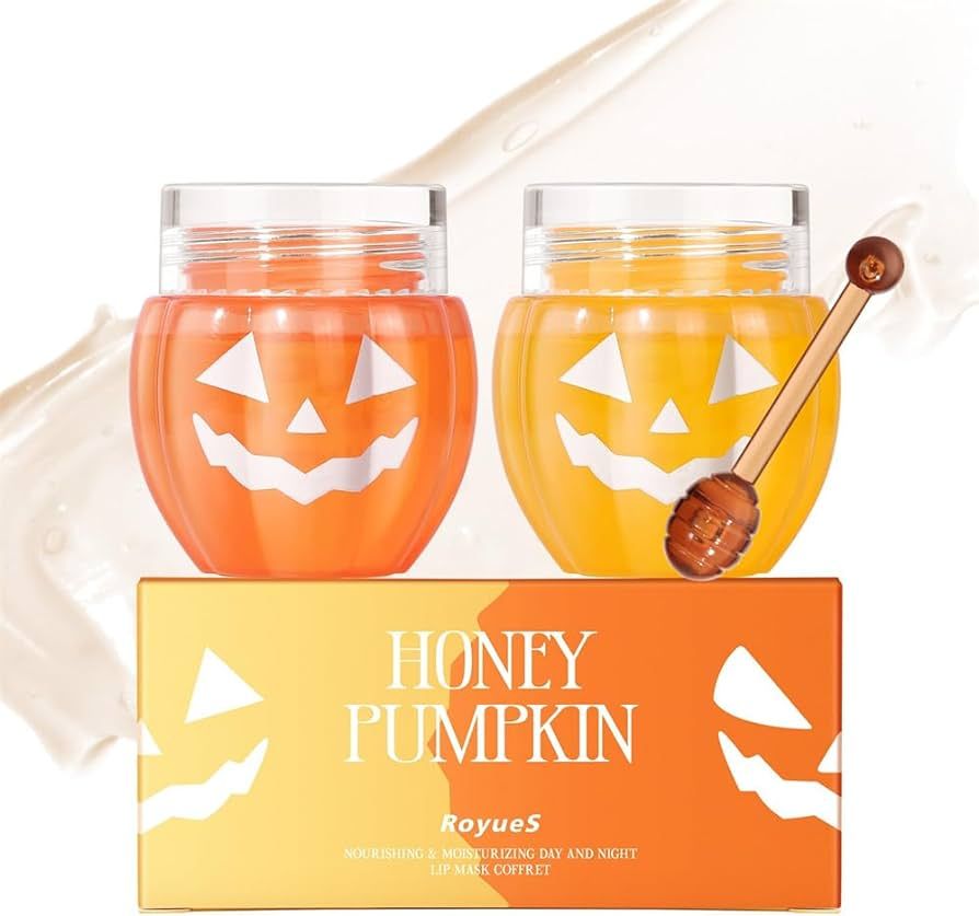 Pumpkin Honey Lip Mask Day Overnight Lip Care Mud Cream Moisturizing Firming Nutritional Suppleme... | Amazon (US)