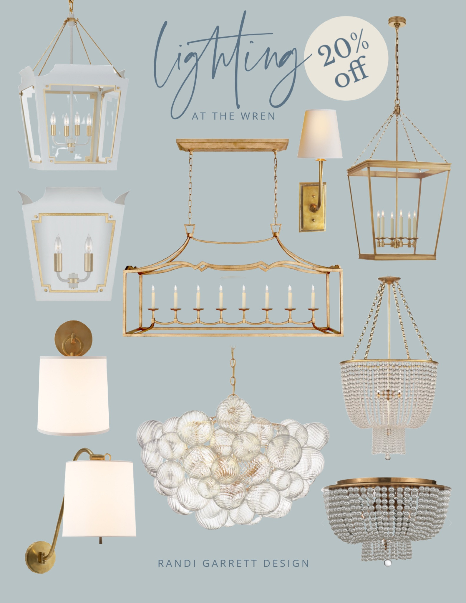 The Wren’s lighting is all on sale 20% off!

#LTKsalealert #LTKstyletip #LTKhome