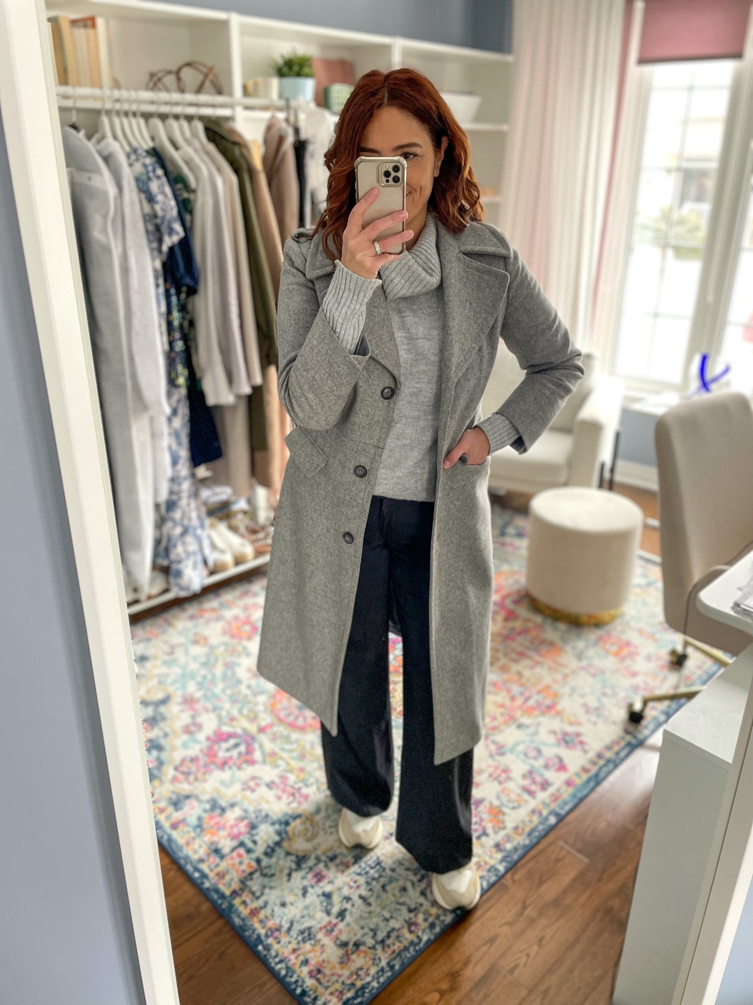Easy monochromic outfit for a gray winter day! 

Coats, workwear, trousers, sneakers 

#LTKFind #LTKunder100 #LTKSeasonal