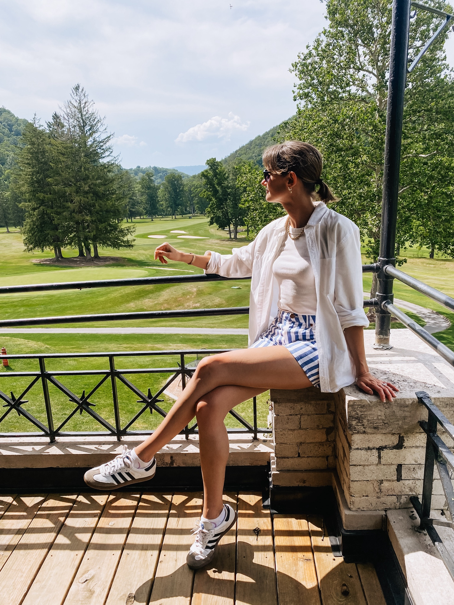 These striped denim shorts are so flattering & a cool alternative to regular jean shorts. Love them with sneakers & a white tank top.

#LTKFindsUnder100 #LTKTravel #LTKSeasonal