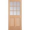 Masonite 36 in. x 80 in. 9 Lite Unfinished Fir Front Exterior Door Slab 76392 - The Home Depot | The Home Depot