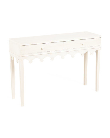 47.25x32 Two Drawer Console Table | TJ Maxx