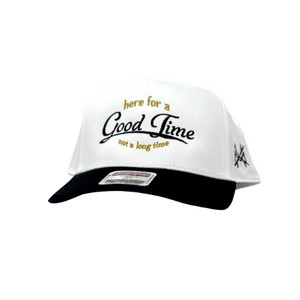 MHC Here For a Good Time Trucker Hat | The Mad Hatter Company