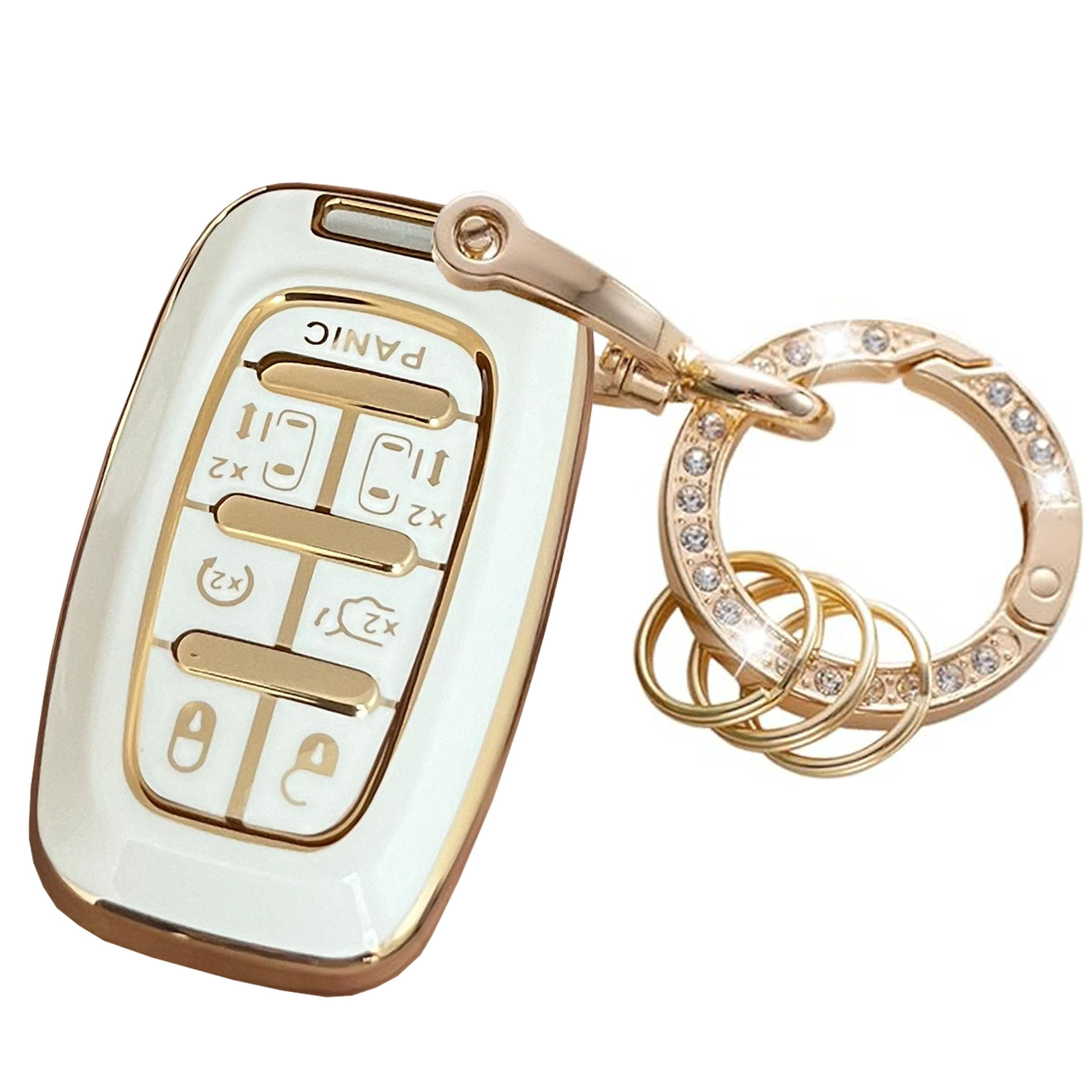 for Chrysler Key Fob Cover Key Protective Key Shell Holder Accessories Fit for Chrysler Pacifica ... | Amazon (US)