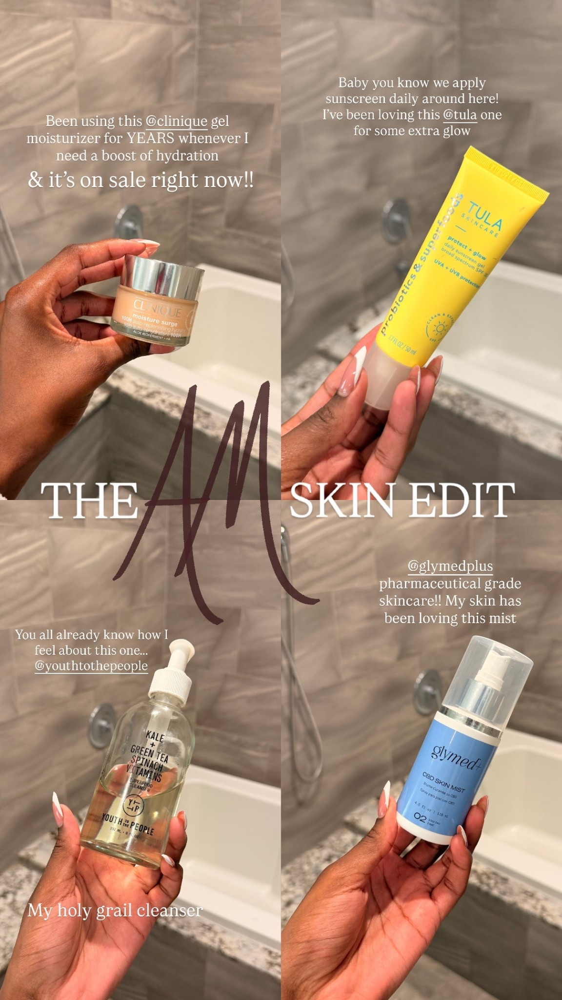 THE AM SKIN EDIT 

#LTKBeauty #LTKgrwm #LTKmorningroutine