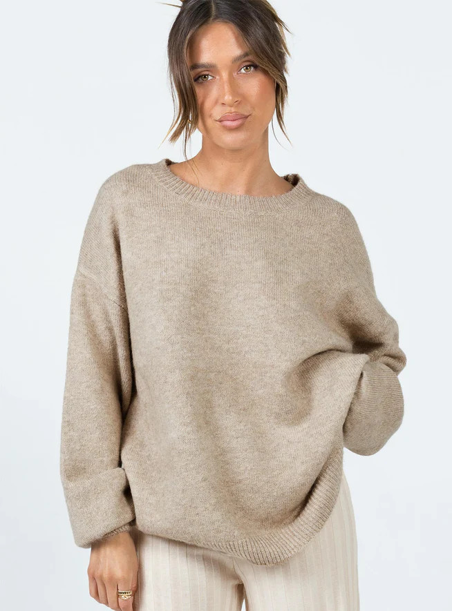 Ryanna Sweater Beige | Princess Polly US