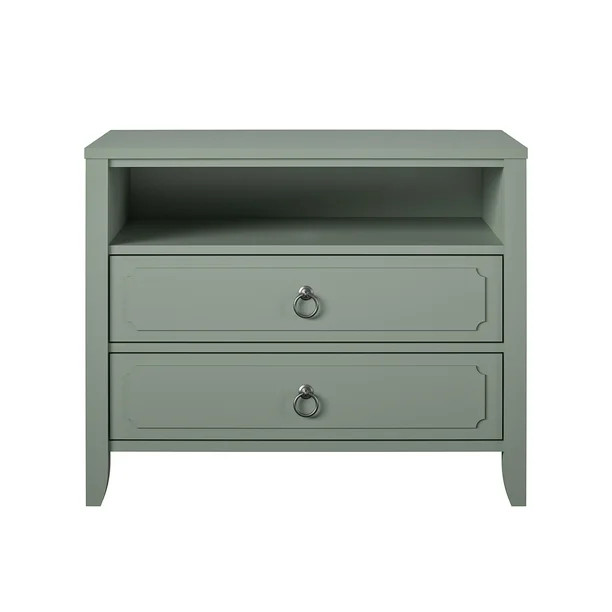 Novogratz Her Majesty 2 Drawer Nightstand, Green | Walmart (US)