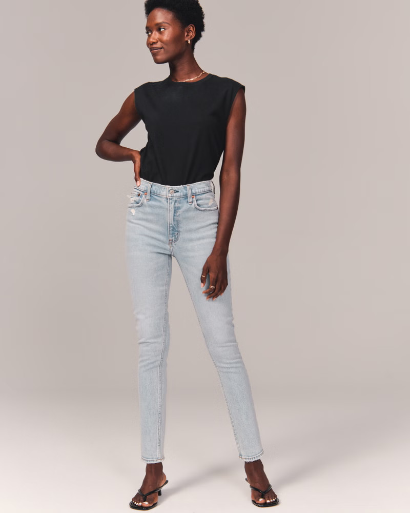 High Rise Skinny Jeans | Abercrombie & Fitch (US)