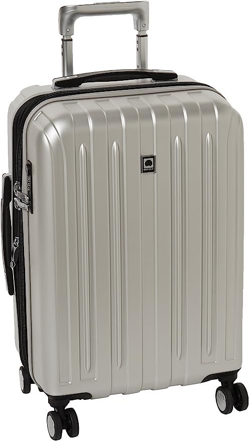 DELSEY Paris Titanium Hardside Expandable Luggage with Spinner Wheels, Silver, Carry-On 21 Inch | Amazon (US)