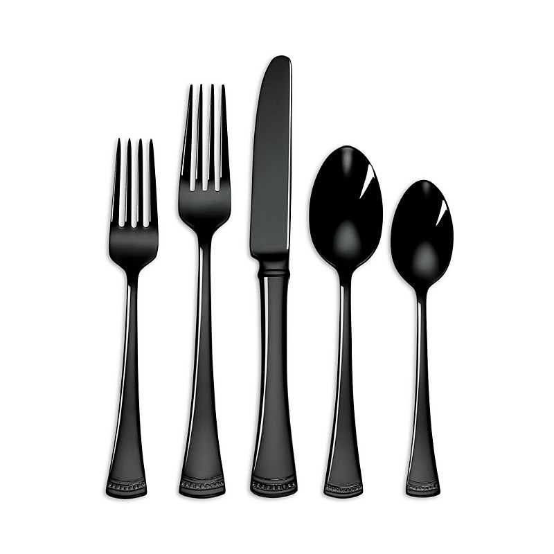 Lenox Portola 20-Piece Black Mirror Flatware Set | Bloomingdale's (US)