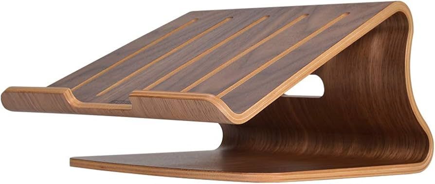 SAMDI Wood Laptop Stand for Desk,Laptop Holder Stand,Wooden Cooling Computer Holder,Suitable for ... | Amazon (US)