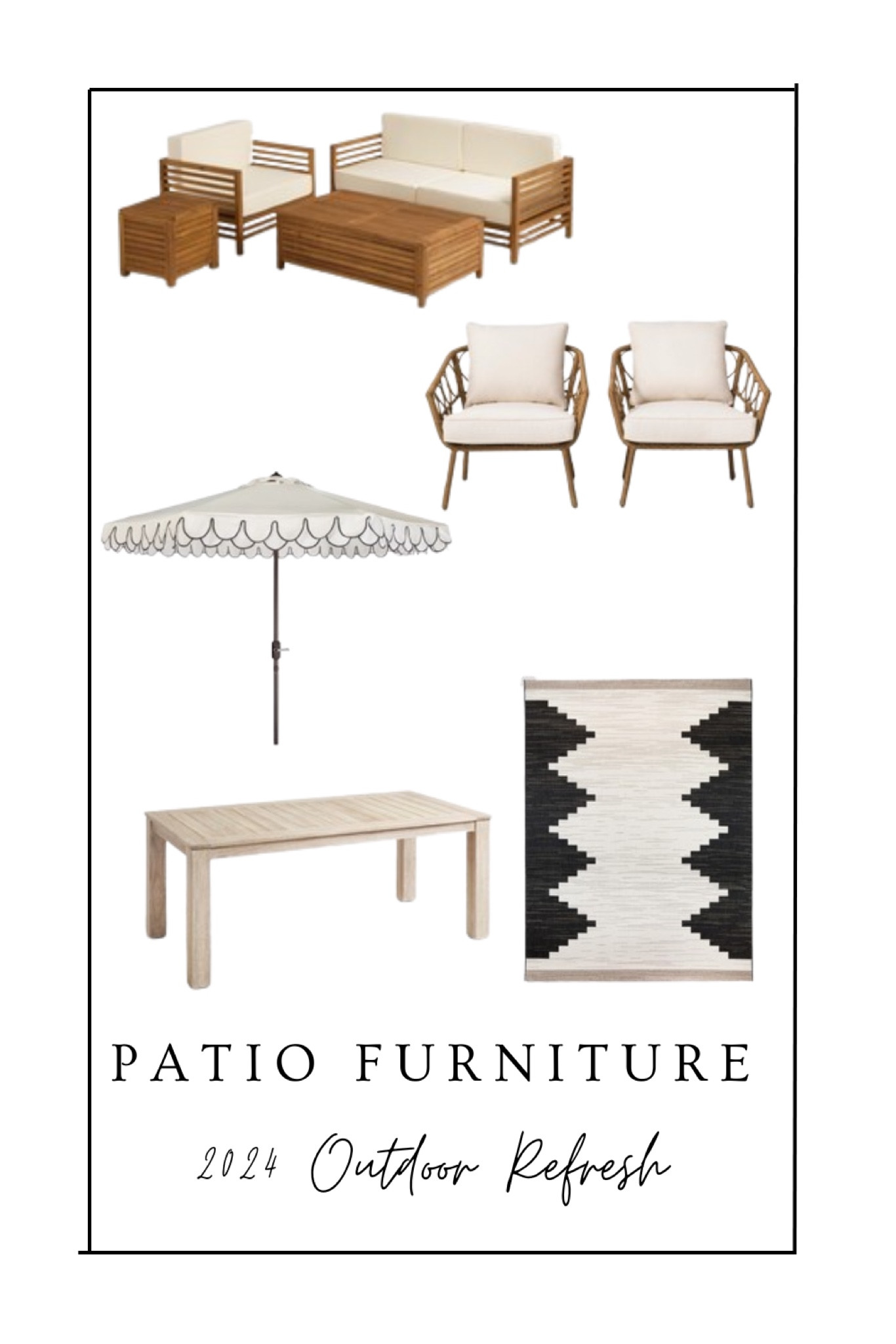 Patio Furniture for a spring and summer 2024 refresh! 

#LTKHome #LTKSeasonal