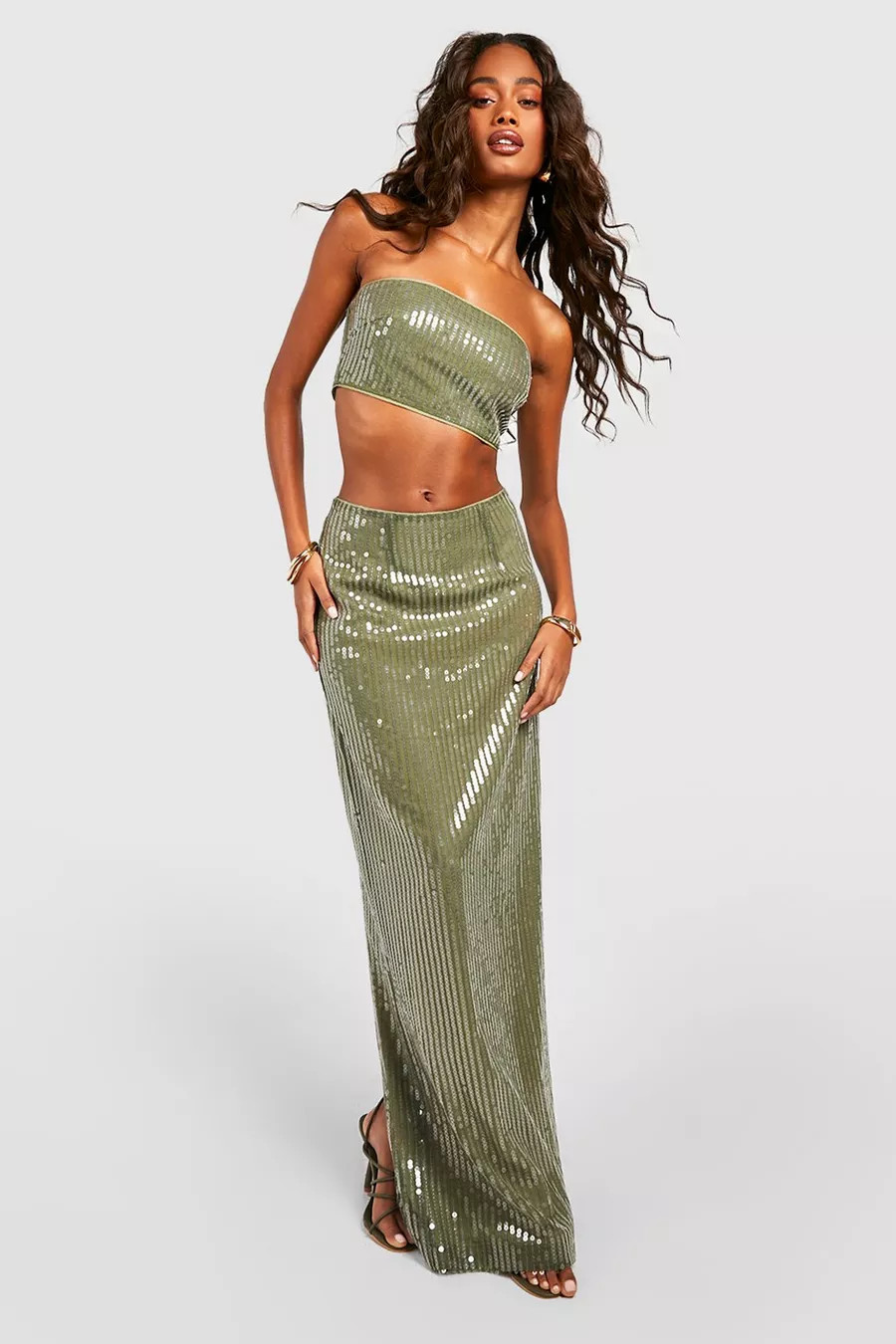 Sequin Maxi Skirt | Boohoo.com (UK & IE)