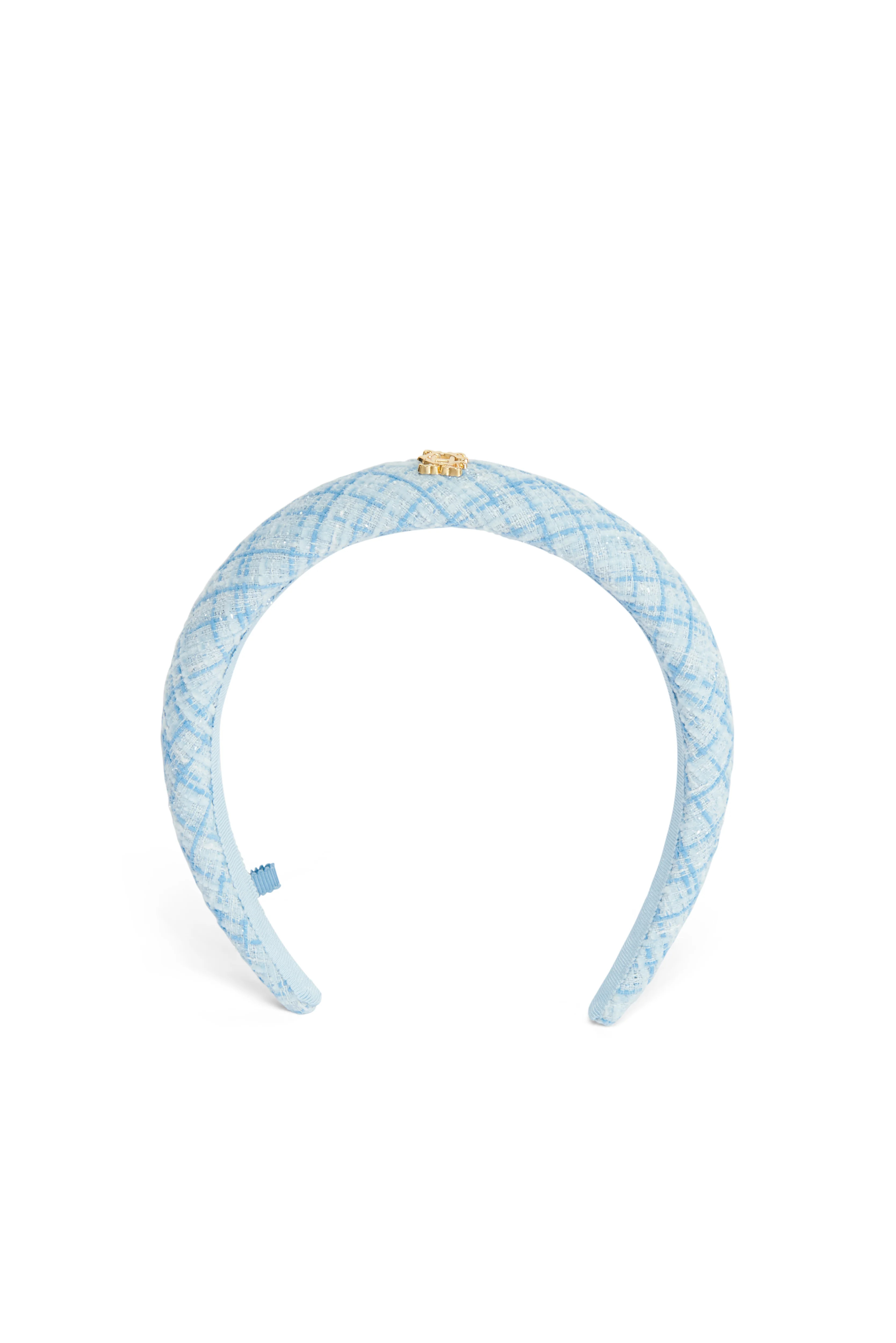 Narrow Headband (Ice Blue Boucle) | Holland Cooper