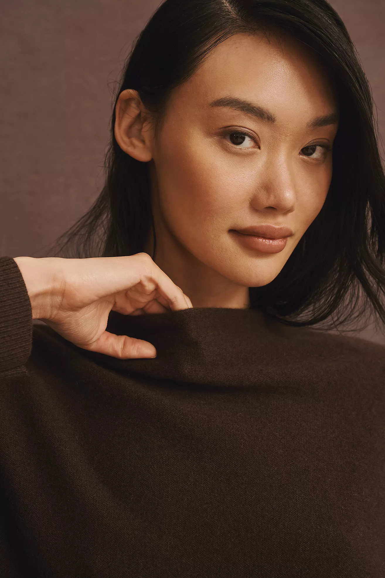 The Alani Cashmere Mock-Neck Sweater by Pilcro | Anthropologie (US)