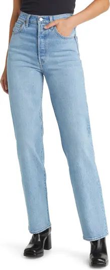 Ribcage High Waist Straight Leg Jeans | Nordstrom