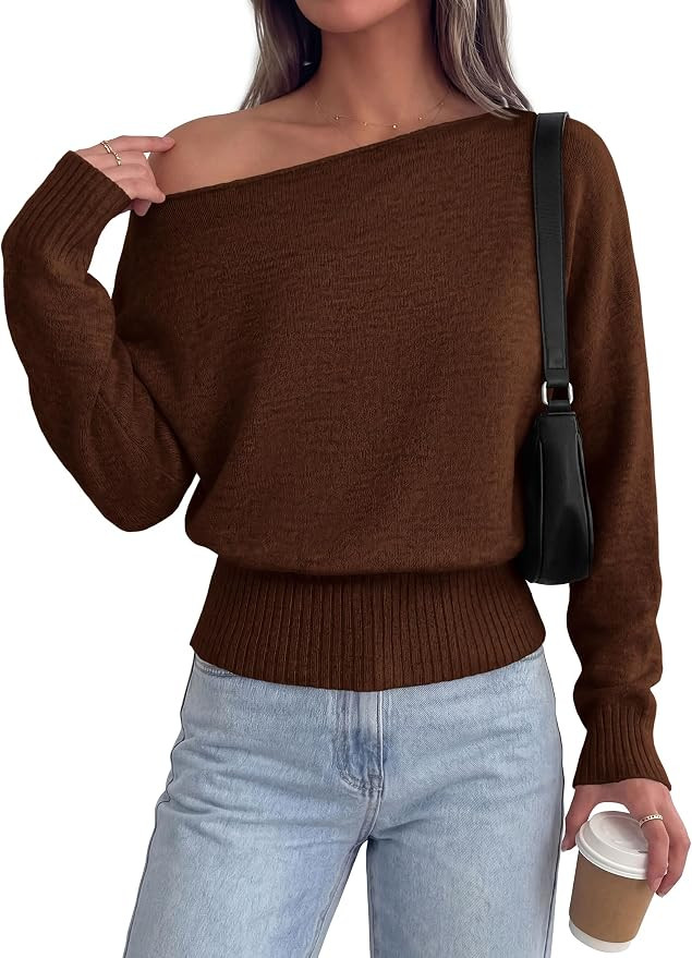 PRETTYGARDEN Womens Off The Shoulder Sweater Fall Fashion | Amazon (US)