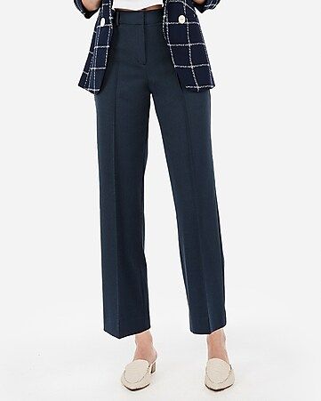 High Waisted Straight Cropped Pant | Express