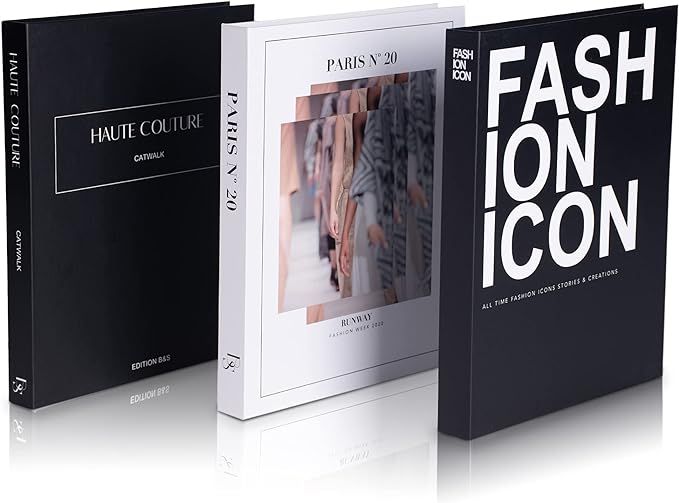 Amazon.com: Decorative Books Set of 3 Designer Book Decor Inspired – Fake Books for Coffee Tabl... | Amazon (US)