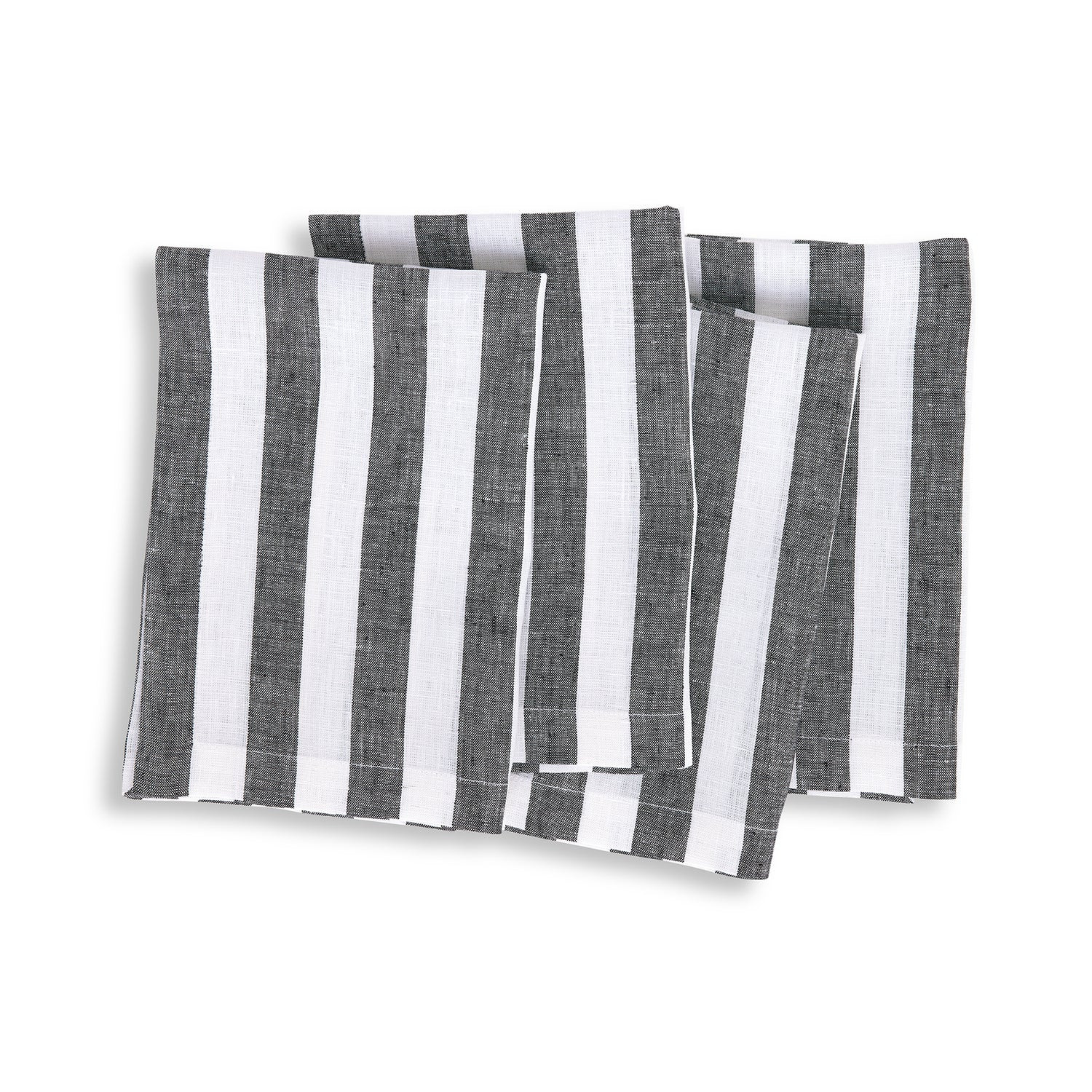 Sorrento Stripe Linen Napkins, Set of 4 | Solino Home