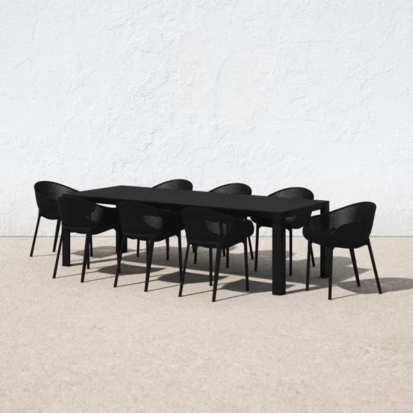 Farrah Rectangular 8 - Person Outdoor Dining Set | Wayfair North America