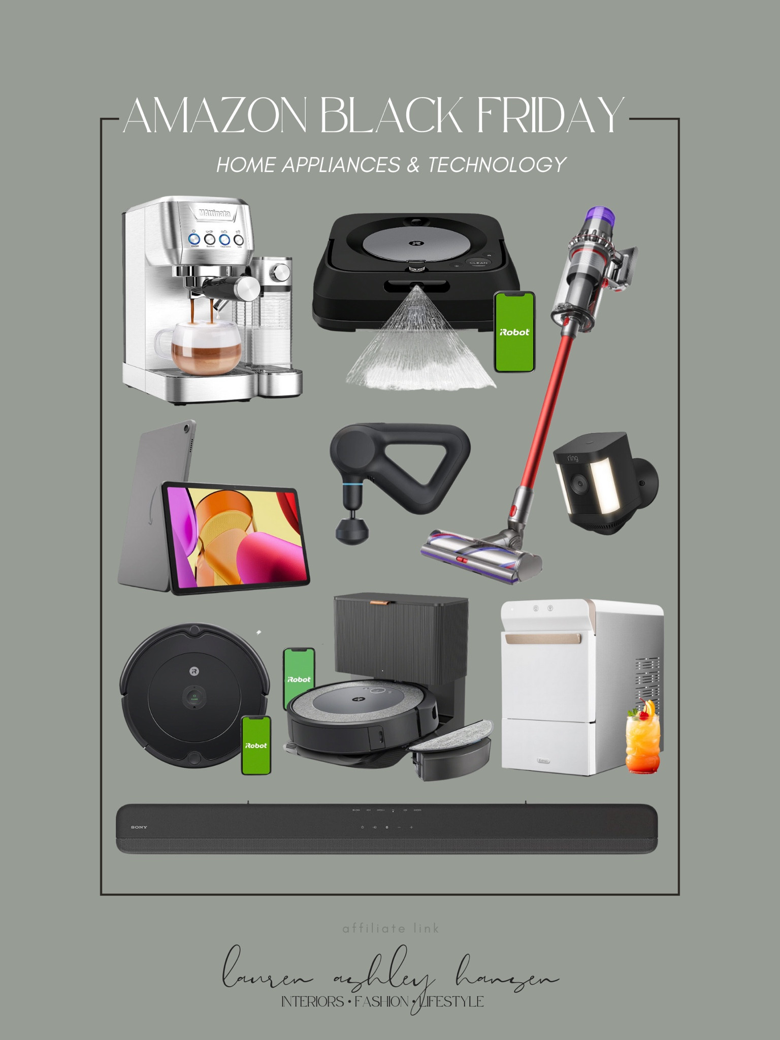 Amazon Black Friday deals! All of these home appliances and technology are marked down right now for Cyber Week, and they all have wonderful reviews! Coffee machine, robot vacuums, security cameras, tablets, massage guns, ice machines, speakers and more! 

#LTKCyberWeek #LTKsalealert #LTKhome