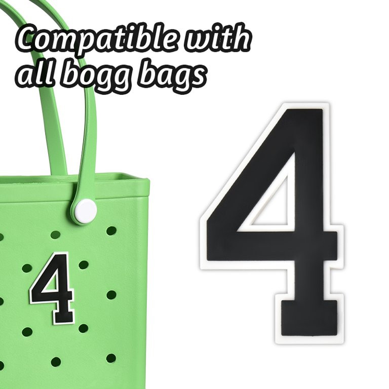 Bogg Bag Accessories Charm for Girls Lady Large Number 4 Accessories Bogg Charms for Women Adult ... | Walmart (US)