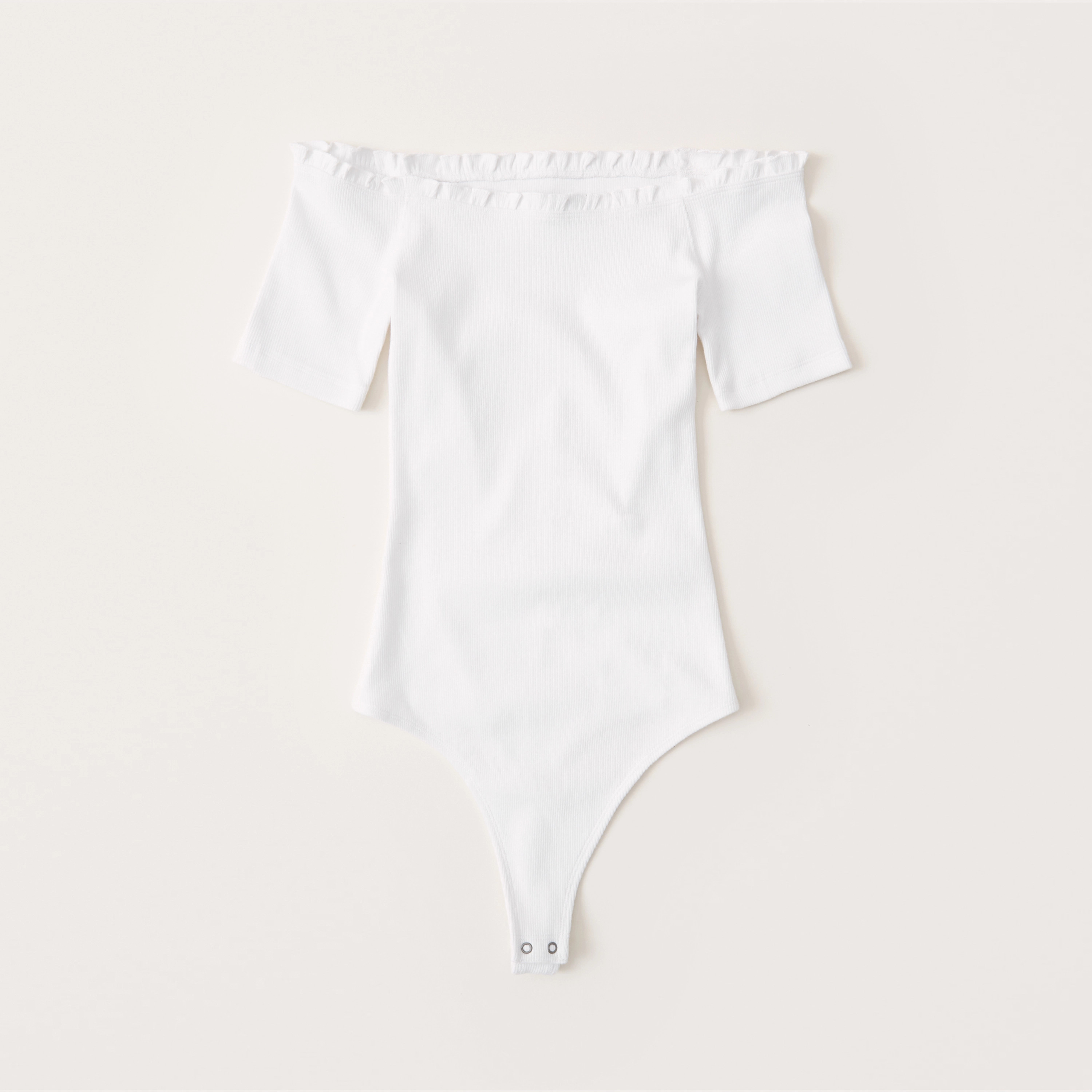 Off-The-Shoulder Ruffle Bodysuit | Abercrombie & Fitch (US)