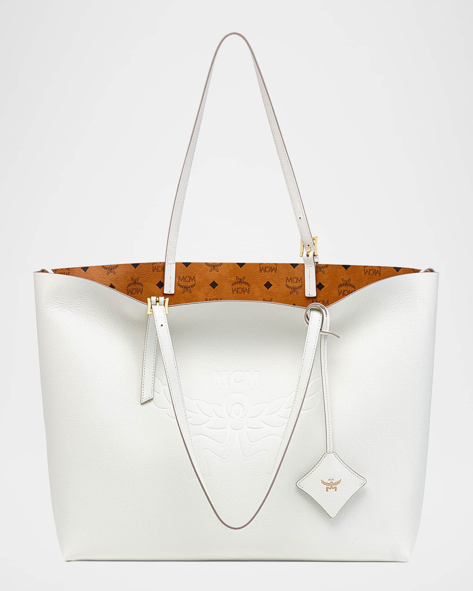 Lauretos Leather Shopper Tote Bag | Neiman Marcus