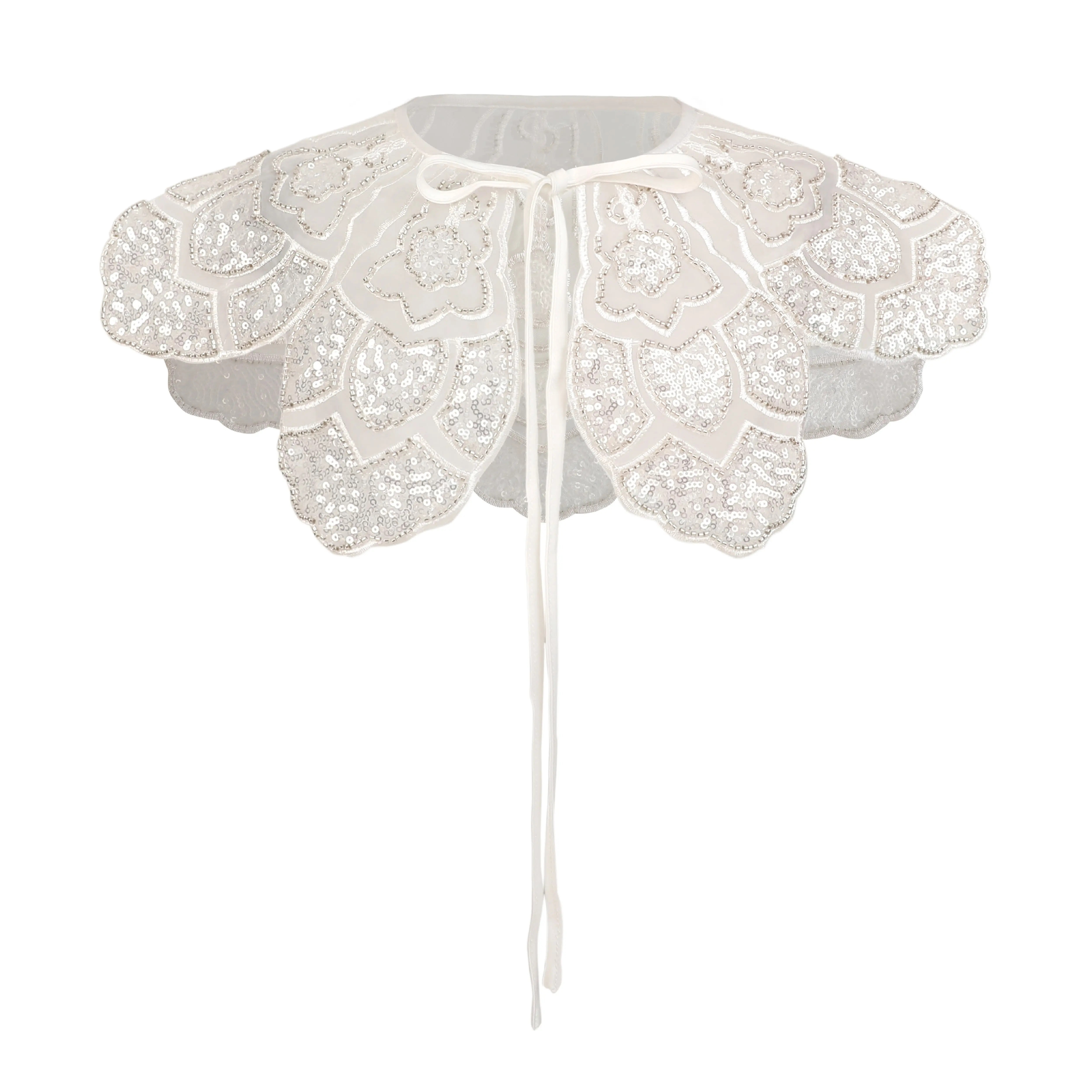 Tulleen Floral Embroidered Stole in White at Nordstrom | Nordstrom