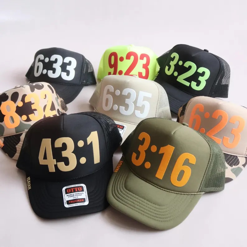 Christian Hat With Bible Verse Hat Gift Idea Custom Faith Based Hat for Christian Teen Customizab... | Etsy (US)