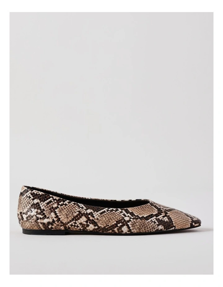 BasqueSutton Flat Shoe in Snake | Myer
