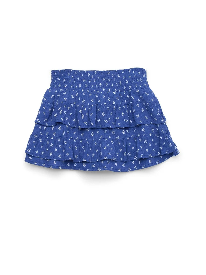 Wonder Nation Tween Girls Tiered Ruffle Skirt, Sizes 4-18 | Walmart (US)