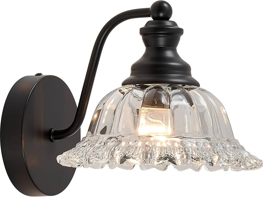 Vanity Light Black Wall Sconces Farmhouse Bathroom Sconces | Amazon (US)