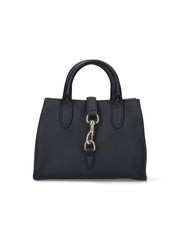 Gucci Pebbled Leather Top Handle Bag — Black | Italist Inc.
