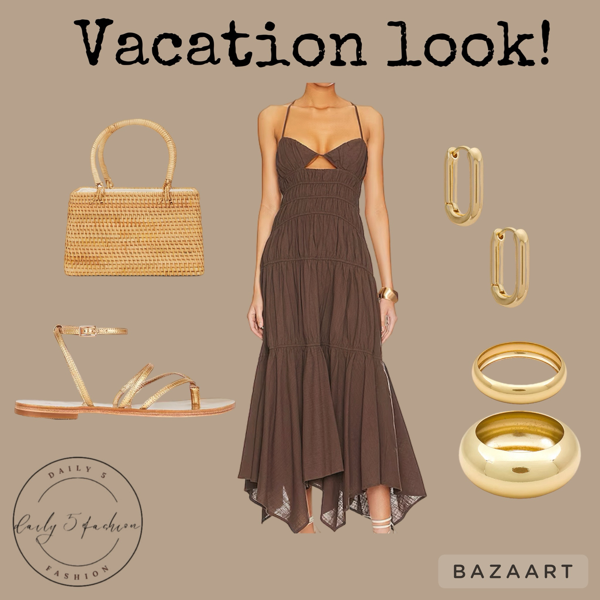 This dress is so perfect for a vacation! It comes in blue and pink too! I paired it with these gold strappy sandals that I have been wearing on repeat since I got them! They go with everything! 
Vacation outfit
Resort wear
Outfit inspo

#LTKtravel #LTKfindsunder100 #LTKstyletip