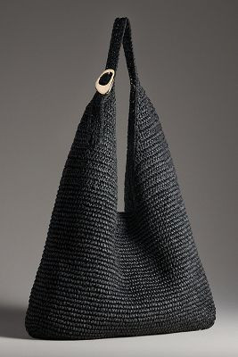 The Love Knot Slouchy Bag: Raffia Buckle Edition | Anthropologie (US)
