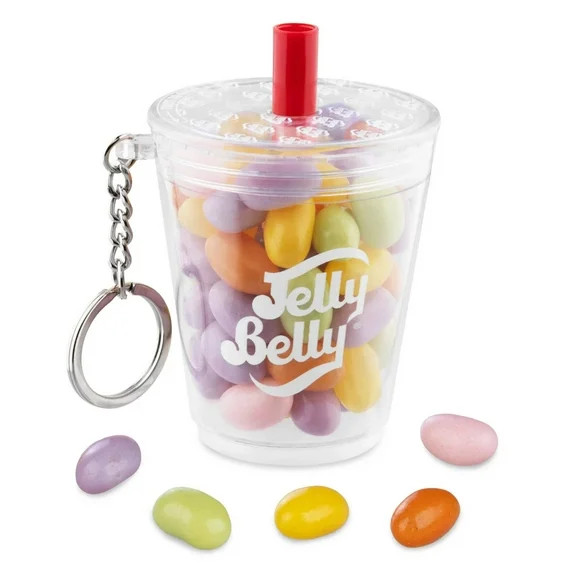 Jelly Belly Boba Milk Tea Flavored Gourmet Jelly Beans, 2.29 oz Mini Cup with Keychain - Walmart.... | Walmart (US)