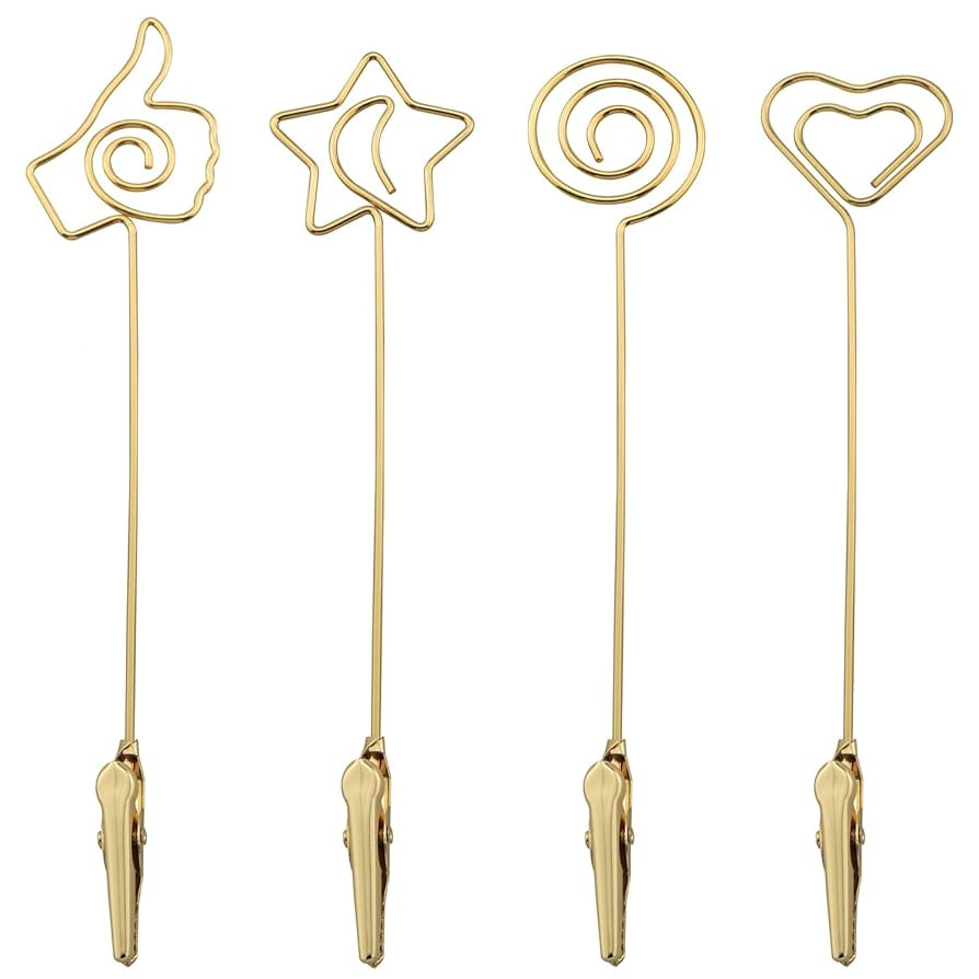 4PCS Double Ended Display Note Clip Price Tag Label Clip 5.9x1.4 inch Multifunctional Alligator C... | Amazon (US)