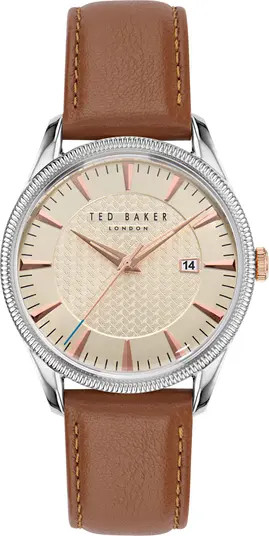 Ted Baker London Leather Strap Watch, 20mm | Nordstromrack | Nordstrom Rack