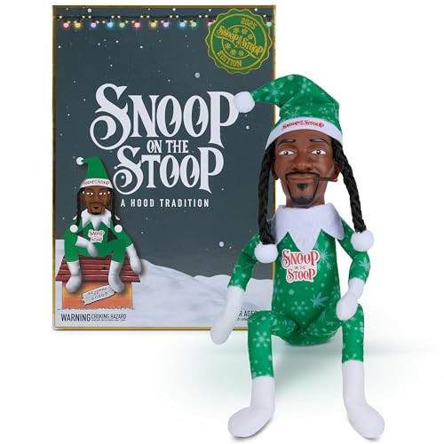 Snoop Dogg Snoop on The Stoop 2025 Christmas Elf, Shelf Decor, 12” Small Plush Collectible Figurine, Big Box | Amazon (US)